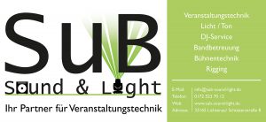 SuB Sound & Light ihr Partner für Veranstaltungstechnik